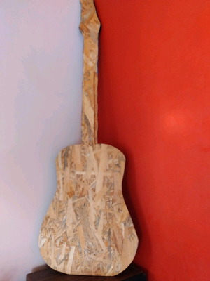 Decorative wooden guitar