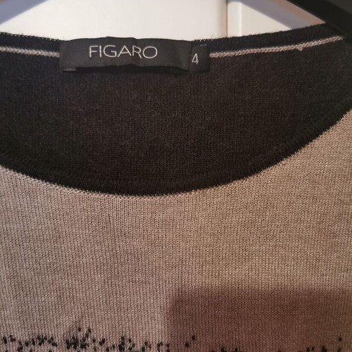 Figaro women's knitted pullover like new with Merino wool, size 4