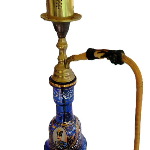 Old hookah used with painted glass from Constantinople