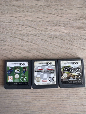 Nintendo DS games used, Ben 10, Mario Kart DS, Colin McRae Dirt 2