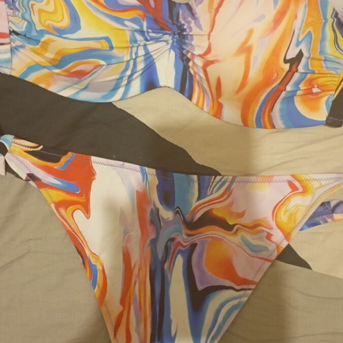New multicolor bikini with tags, size XXXL