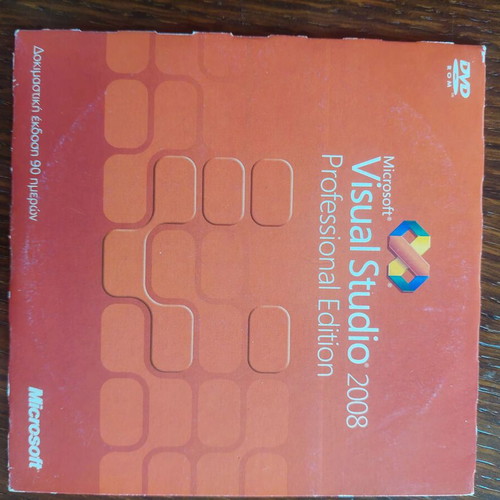 Microsoft Visual Studio 2008 Professional Edition DVD trial 90-day version like new