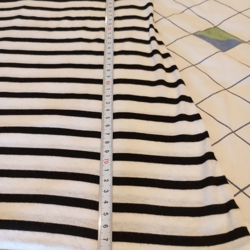 Sleeveless striped dress with tulle and lace back, like new, S/M