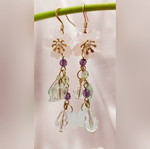 Dangling earrings new, multicolored