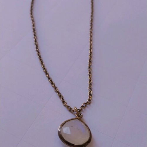 925 Silver Pendant With Crystal Used