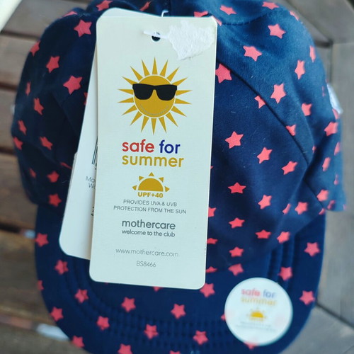 Mothercare Kids Hat new, blue, UPF+40 sun protection