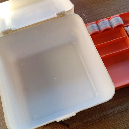 Sewing thread storage box used from 80s-90s toy