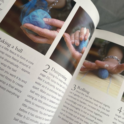 Complete Feltmaking book like new with instructions for felt objects