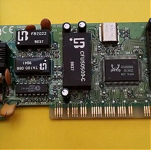 Vintage κάρτα δικτύου Realtek H05U09S PCI BNC RJ45 RTL8029AS