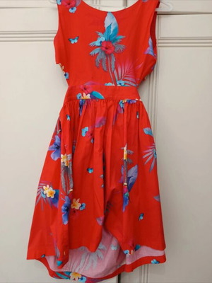 Lapin House girl dress size 10, like new, colorful tropical print