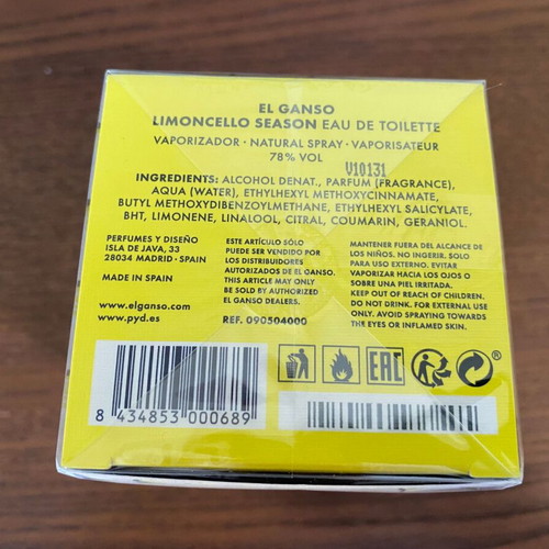 El Ganso Limoncello Season Eau de Toilette 125ml new, fresh citrus scent