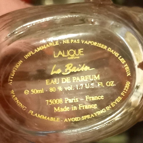 Le Baiser Lalique women's perfume used, 50ml spray