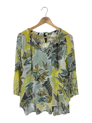 Marc Cain дамска блуза като ново с флорален принт, размер N5