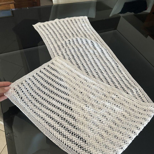 Handmade vintage table runner