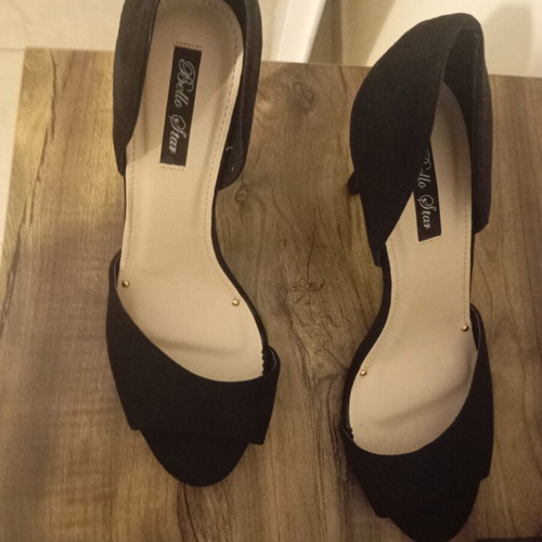 Velvet shoes size 39 like new, black pumps