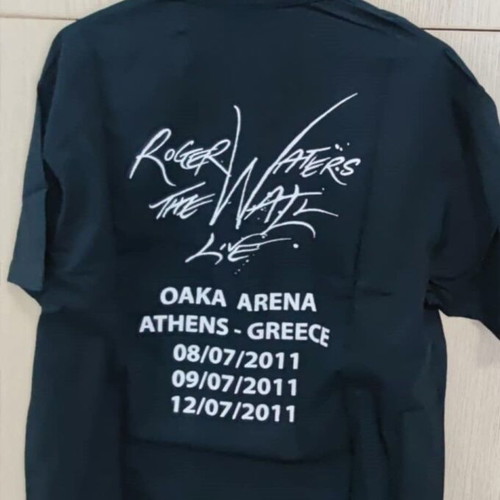 Roger Waters The Wall Live Athens collectible T-shirt size XL like new, black