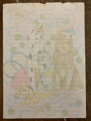 Letter sheet like new from the 1990s