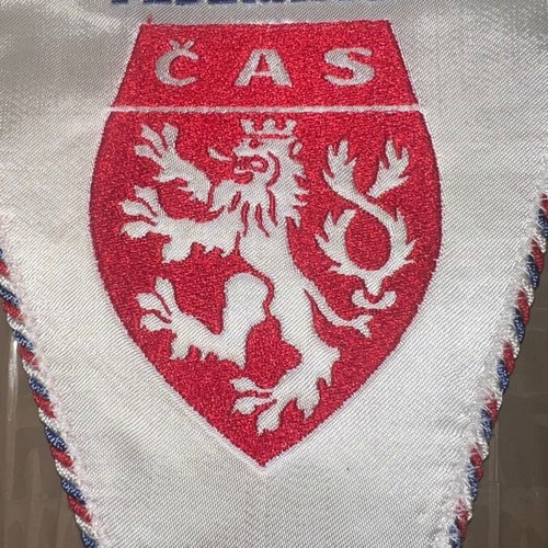 Czech Athletic Federation pennant used, rare sports collectible