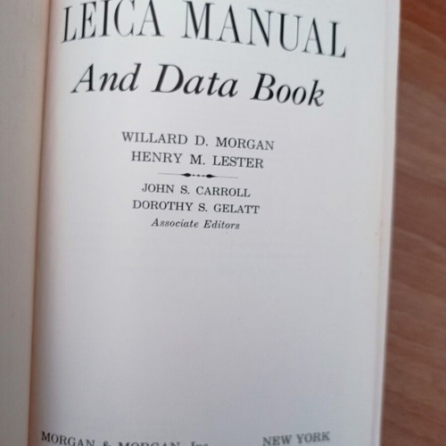 Leica Manual and Data Book used, Greek edition 1956