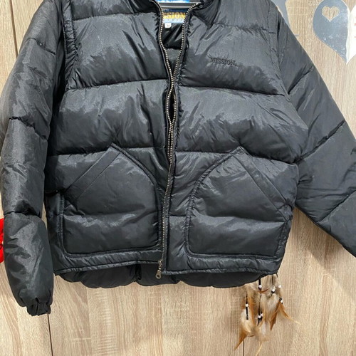 Men's down jacket like new, black, size M