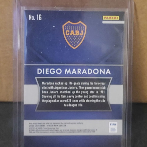 Diego Maradona Prizm Flashback 2025-26 Panini FIFA card like new