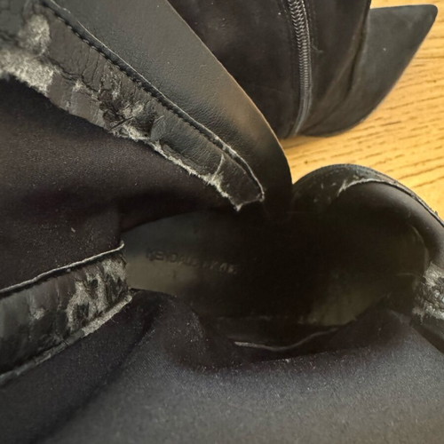 Kendall & Kylie fabric ankle boots black like new, size 41