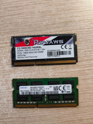 DDR3 16GB (2x8GB) sodimm лаптоп памет като нова