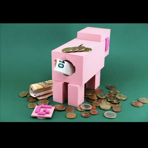 Piggy Bank Minecraft Pig new