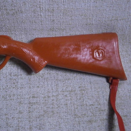 Plastic double-barrel toy gun new Greek carnival