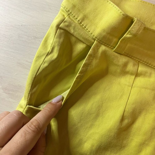Yellow elastic pants used, size Small-Medium