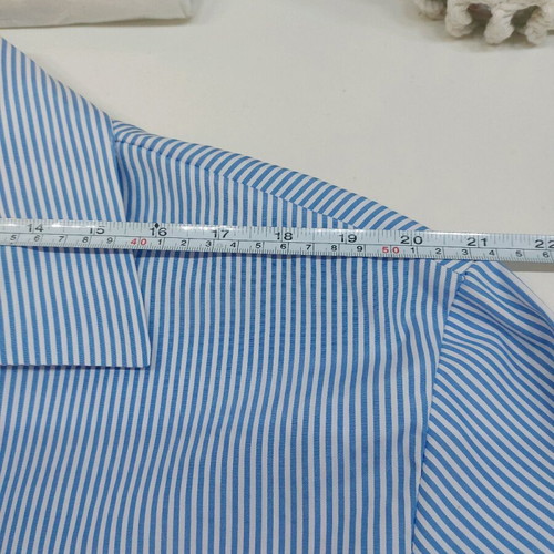 Women's shirt new, size L, white and blue
