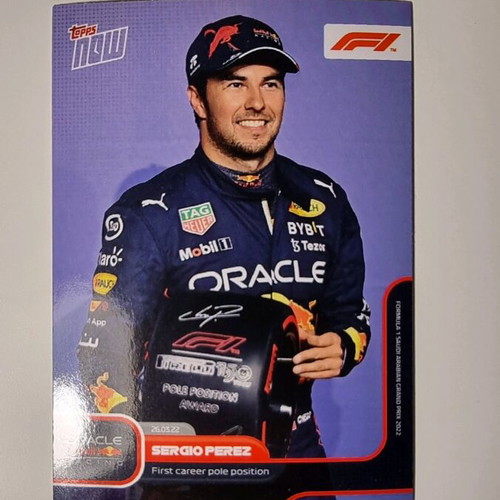 Topps Now F1 Formula 1 2022 Sergio Perez card like new
