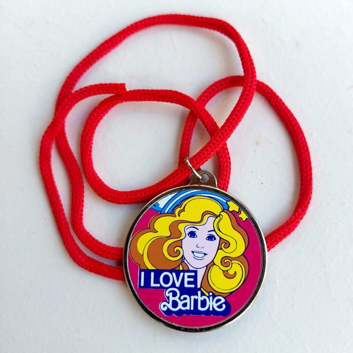 Barbie metal pendant from the 80s new