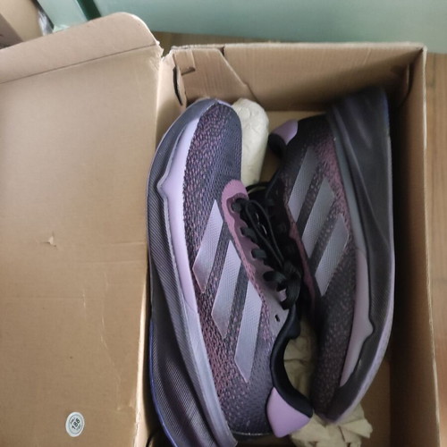 Adidas Performance Supernova Stride Running Shoes 38 New Black with Purple