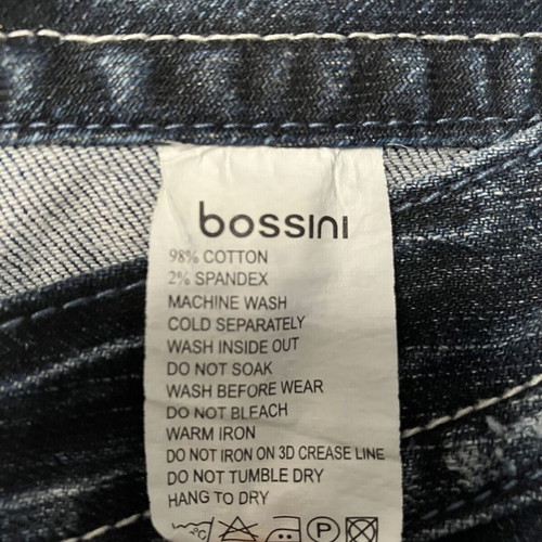 Bossini denim mini skirt size L like new, stretch fabric