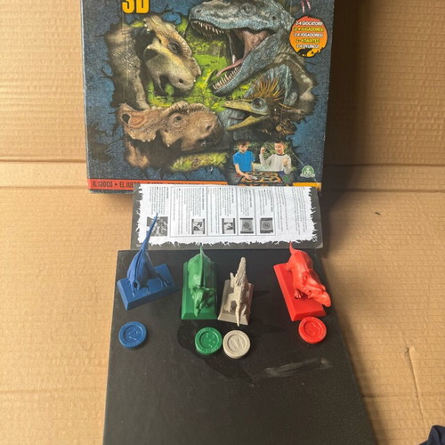 Walking with Dinosaurs board game used with missing parts