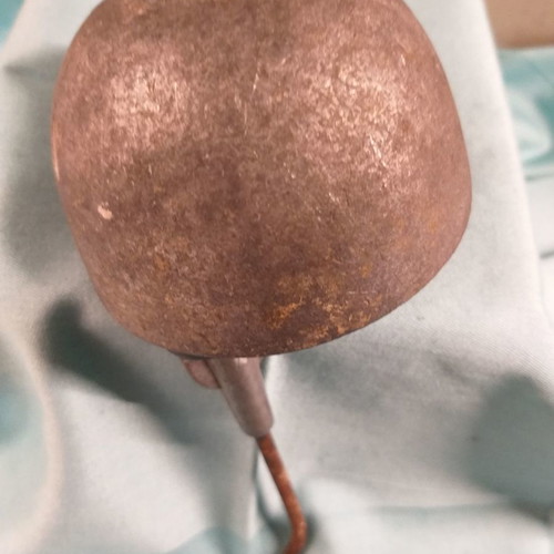 Prewar German oil can used, cast iron