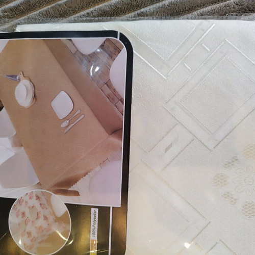 Tablecloth beige 140x220 polyester new