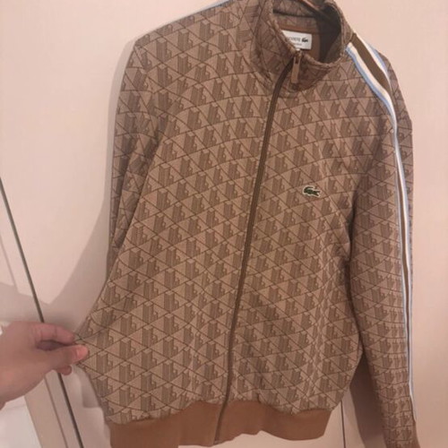 Lacoste Jacket large, like new, black and beige