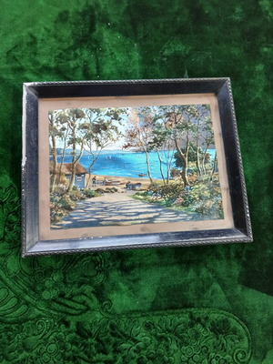 Card framed art print 35x28 cm