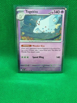 Togekiss 072/191 Cosmos Holo Promo Pokemon Scarlet & Violet Surging Sparks σε άριστη κατάσταση