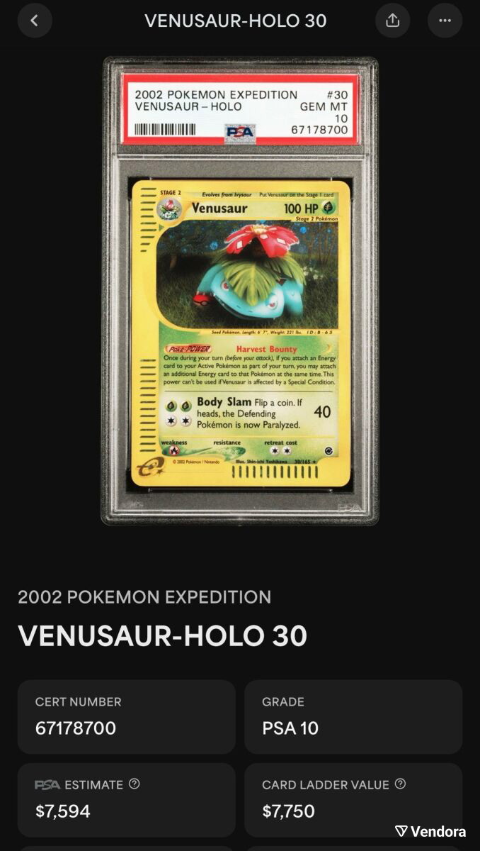 venusaur pokemon card psa 10 Venusaur 001/025 – PSA Graded – 25th Anniversary Promo – JapanPopMart –  Japan Pop Mart main image 0
