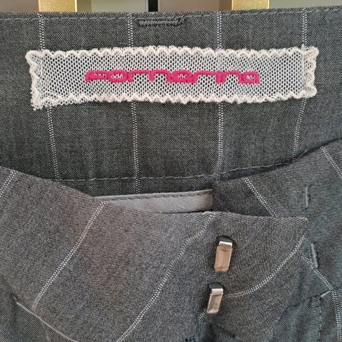 Fornarina pants straight fit, low waist, like new, gray, size S