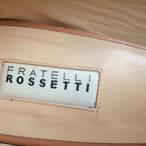 Fratelli Rossetti peep toe pumps used, beige size 38.5