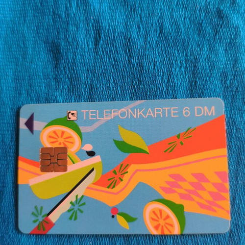 German phone card used
