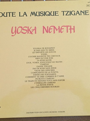 Vinylio Yoska Nemeth Toute La Musique Tzigane LP σαν καινούργιο