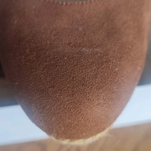 Nak leather platform sandals like new, camel color, size 37