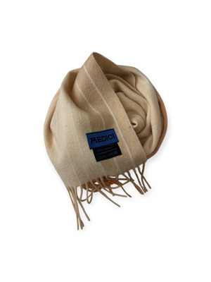Medici кашмирен шал с ресни употребяван, бежов