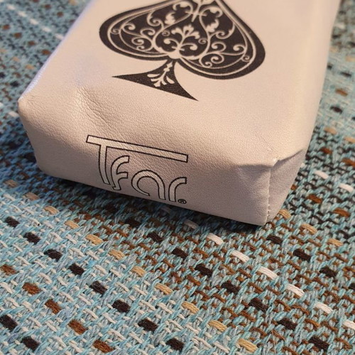 Cigarette pack case soft, white leatherette