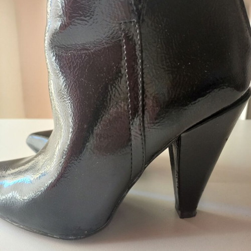 Tsakiris Mallas stiletto ankle boots black, like new, size 38